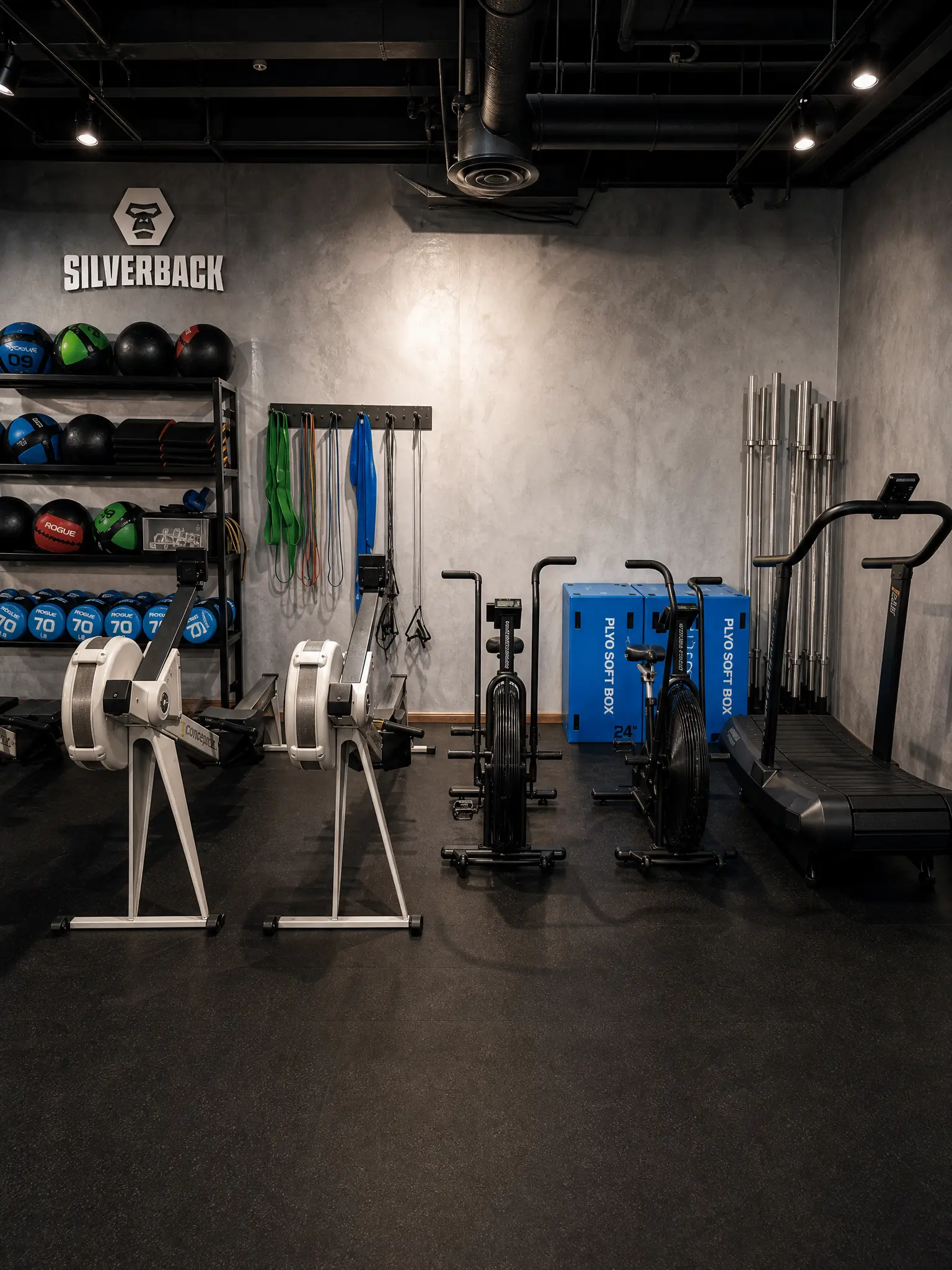 A functional training studio in Jeddah outfitted with G.O.A.T rigs, group session at dawn.